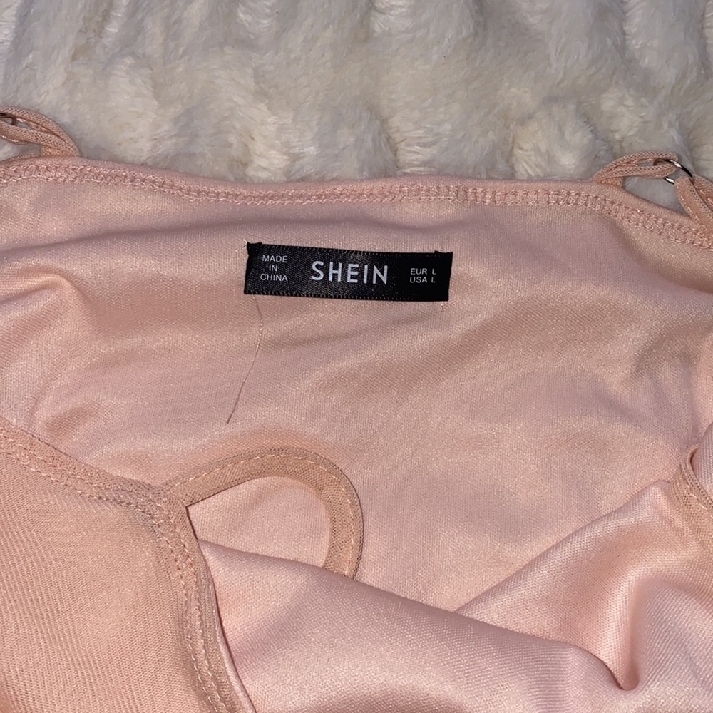 Powder Pink Ruched Dress - Picture 4 of 4